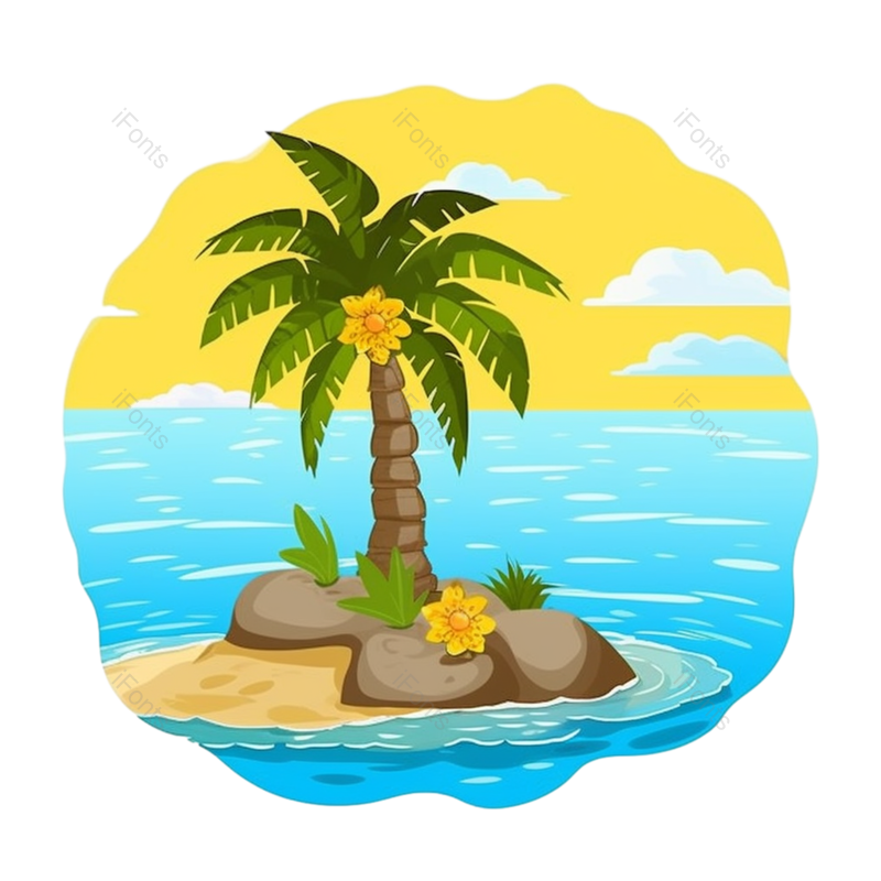 图标图片,天空元素,海洋PNG,旅游图标免抠素材